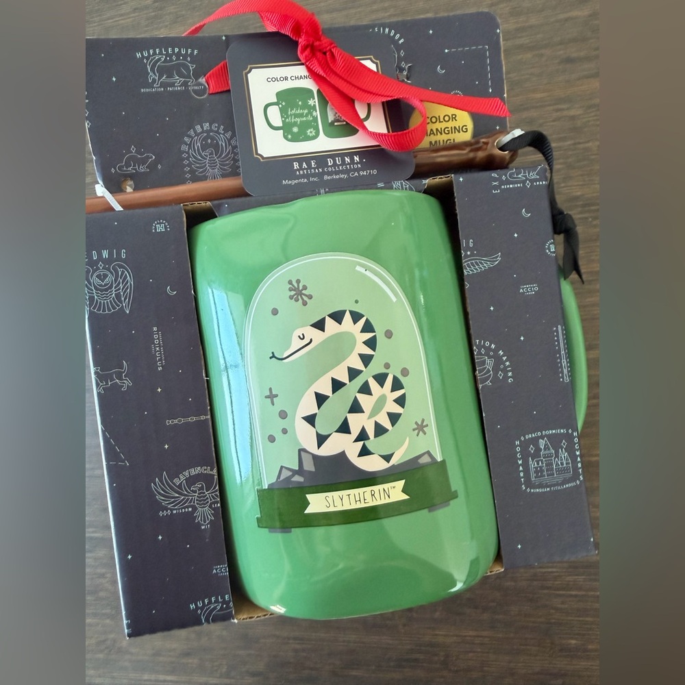 Brand New! Rae Dunn “Slytherin” Color Changing Mug